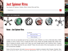 Tablet Screenshot of just-spinner-rims.com